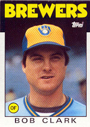 1986 Topps Baseball Cards      452     Bob Clark